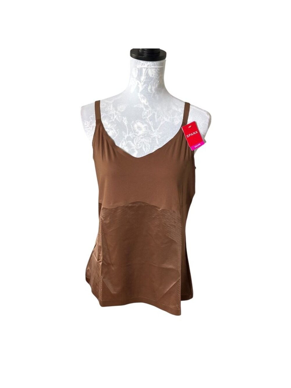 SPANX Womens Tank Shapewear Chestnut Brown Adjustable Strap 3X NWT